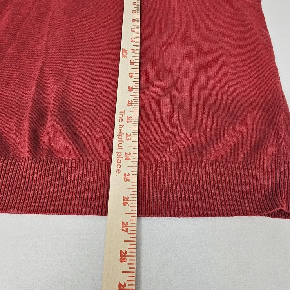 Jos‎ A Bank Signature Collection Large Red Pima Cotton Sweater V-Neck Vest Golf